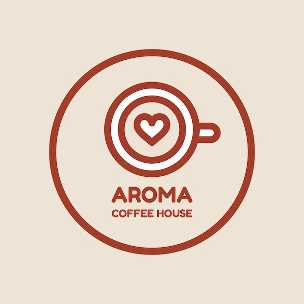 Gratis vector coffee shop template logo