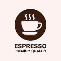 Gratis vector coffee shop template logo