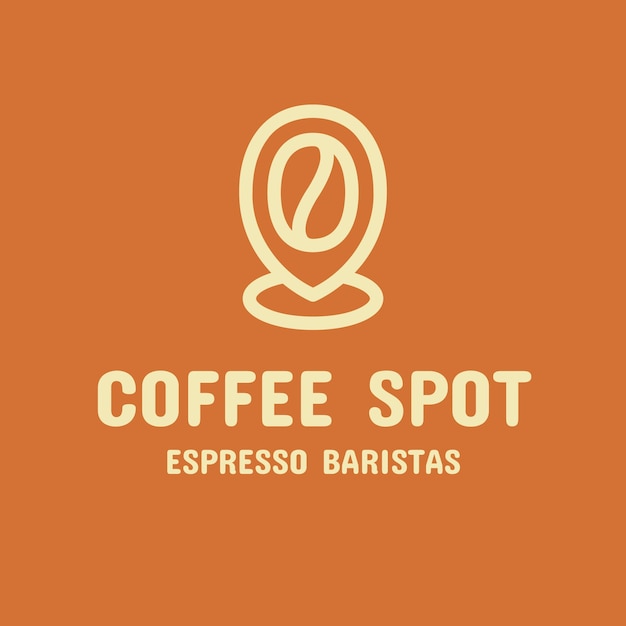 Gratis vector coffee shop template logo