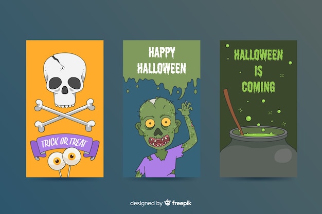 Collectie op halloween instagram-verhalen