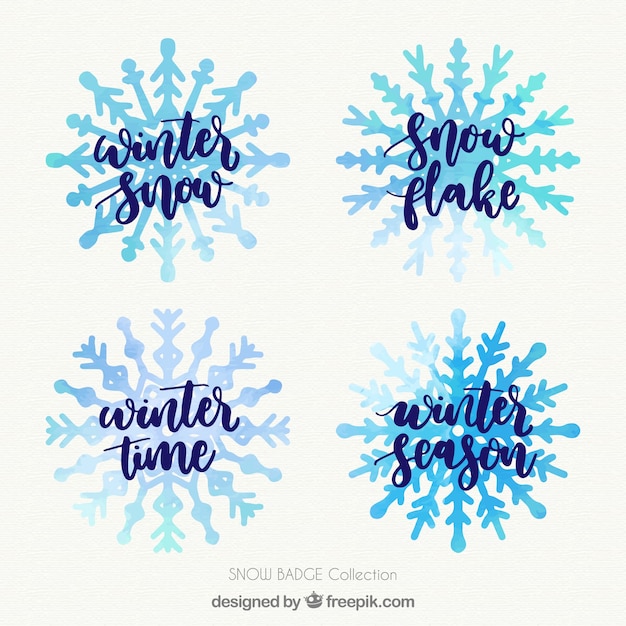 Gratis vector collectie ski-insignes