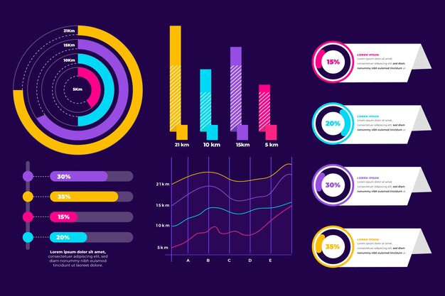 Collectie van infografische elementen