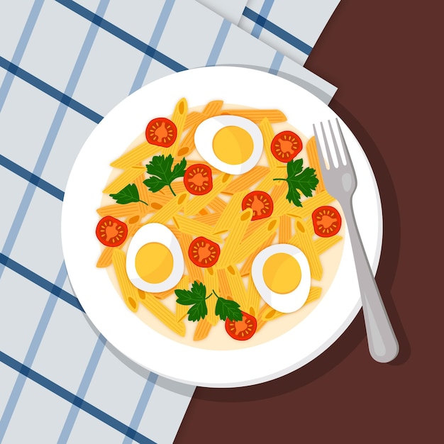 Gratis vector comfort food collectie illustratie thema