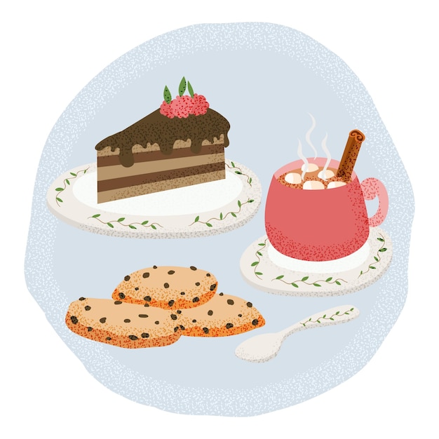 Gratis vector comfort food concept