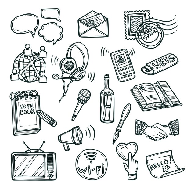 Communicatie Icon Set