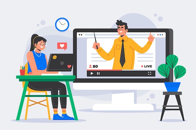 Concept van online tutorials