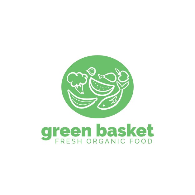 Concept van supermarkt logo