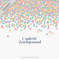 Gratis vector confetti achtergrond in vlakke stijl