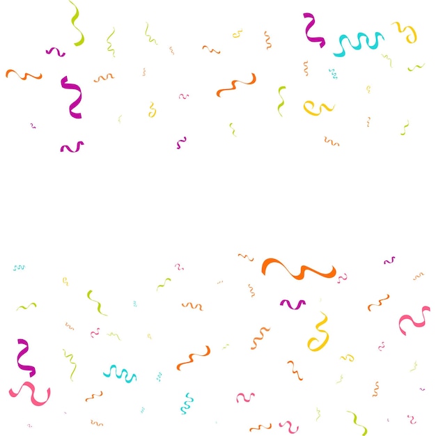 Confetti conceptontwerp sjabloon vakantie Happy Day Witte Achtergrond Viering Vectorillustratie