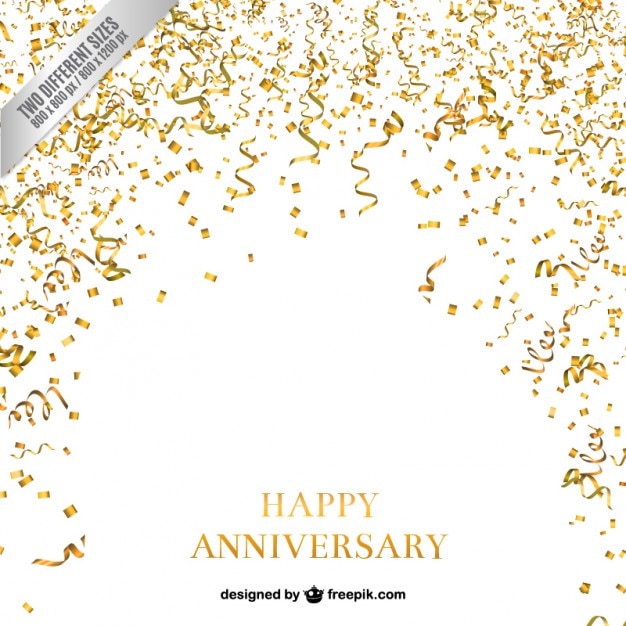 Gratis Vector confetti en serpentine verjaardag achtergrond