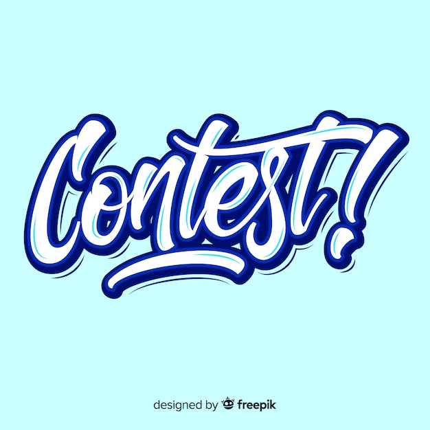 Contest belettering