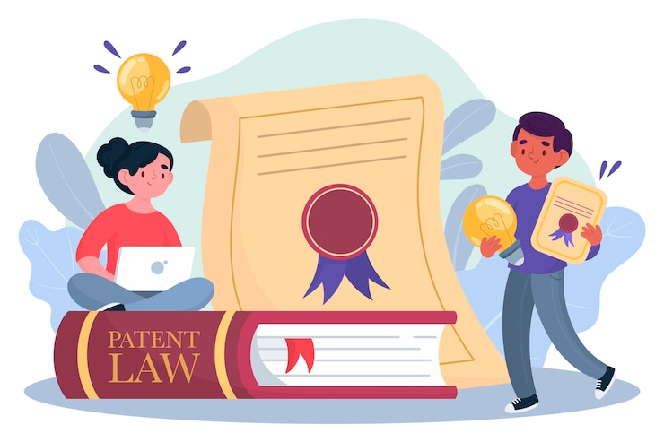 Gratis Vector copyright patent lag illustratie