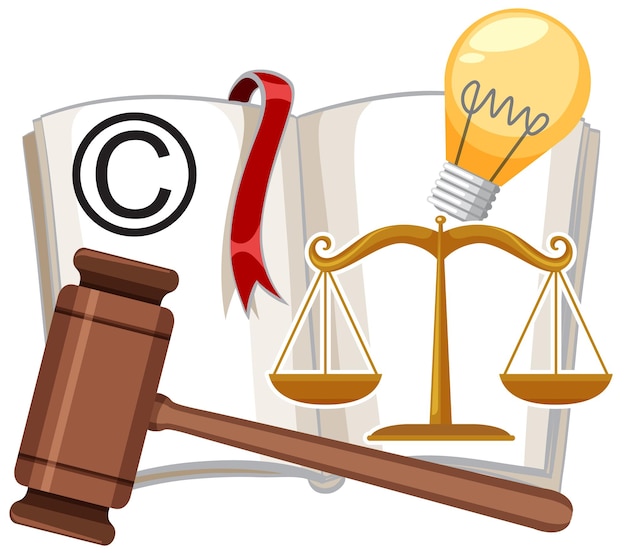 Copyright symbool concept vector