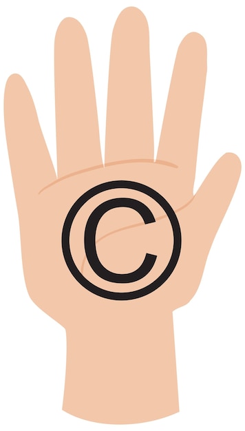 Copyright symbool concept vector