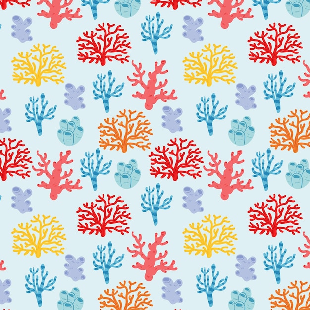 Gratis vector coral patroon