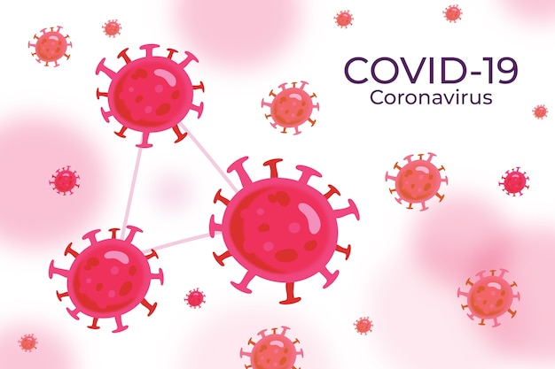 Gratis vector coronavirus concept virusontwerp