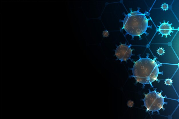 Coronavirus covid-19 achtergrond met tekstruimte