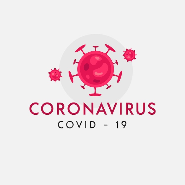 Coronavirus logo sjabloon