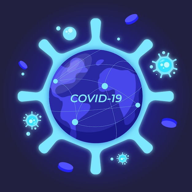 Gratis vector coronavirus pandemisch concept