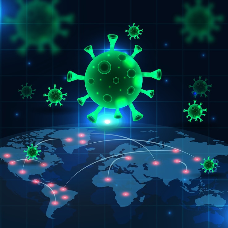 Gratis Vector coronavirus pandemisch concept