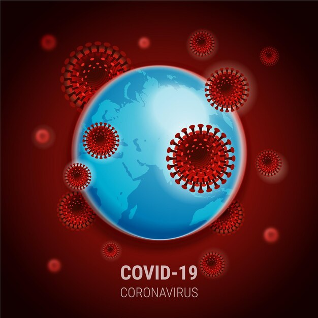 Coronavirus wereld concept