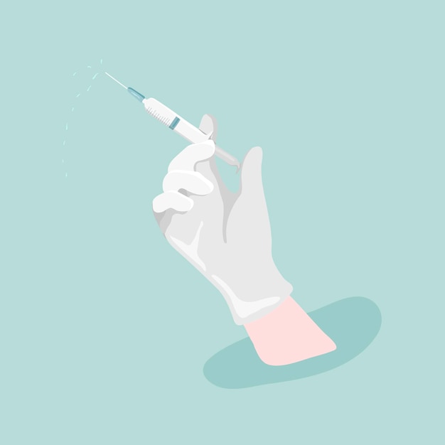 Coronavirusvaccin in een spuit