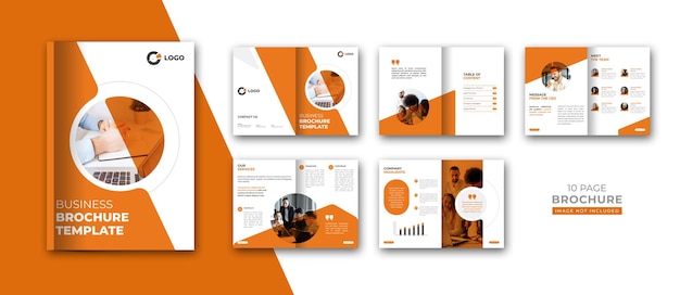 Corporate bedrijfsprofiel brochure sjabloonontwerp