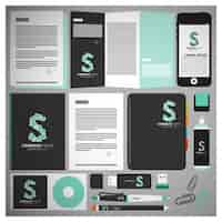 Gratis vector corporate branding set