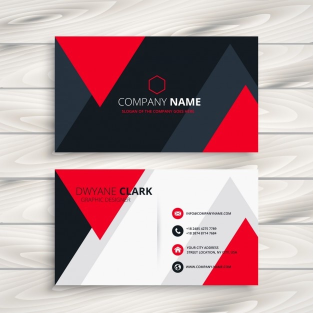 Gratis vector corporate business card