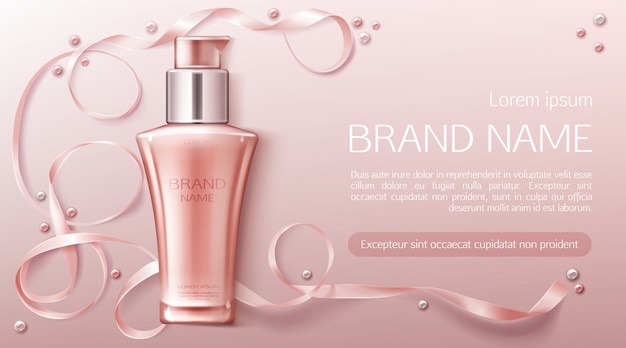 Cosmetica fles banner