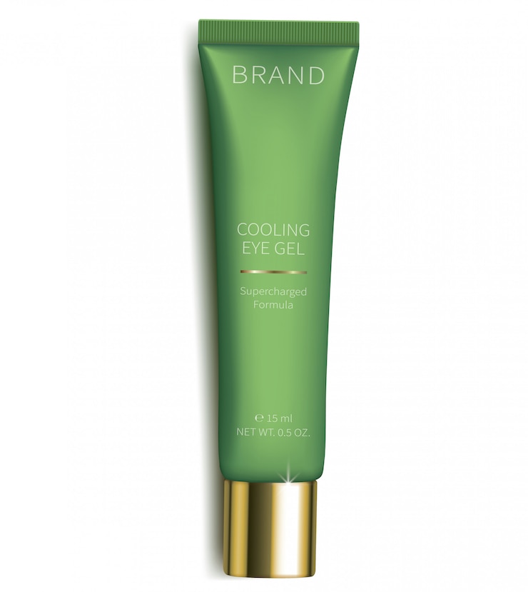 Gratis Vector cosmetische gel voor oogverzorging
