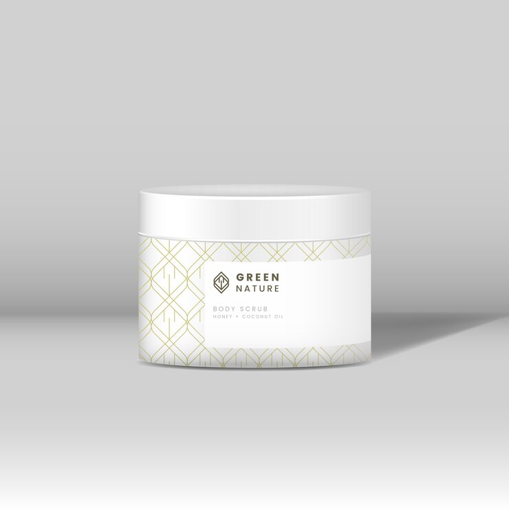 Gratis Vector cosmetische jar mockup
