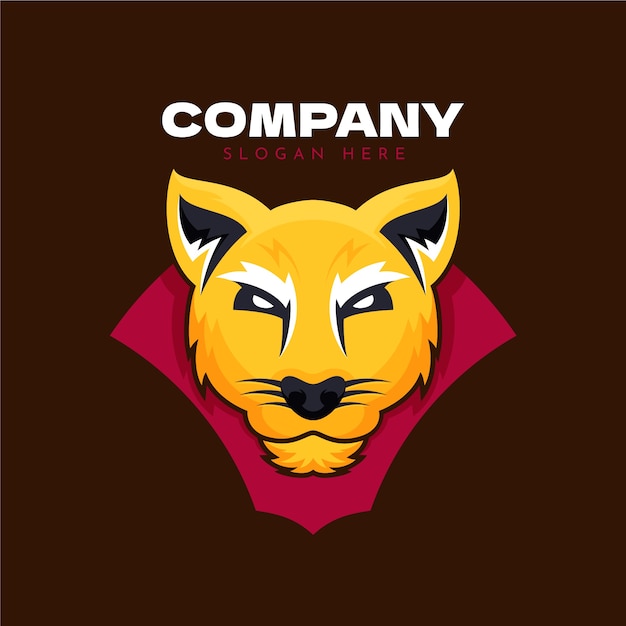 Cougar branding logo sjabloon