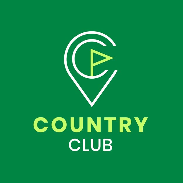 Country golf club logo sjabloon, professionele zakelijke grafische vector