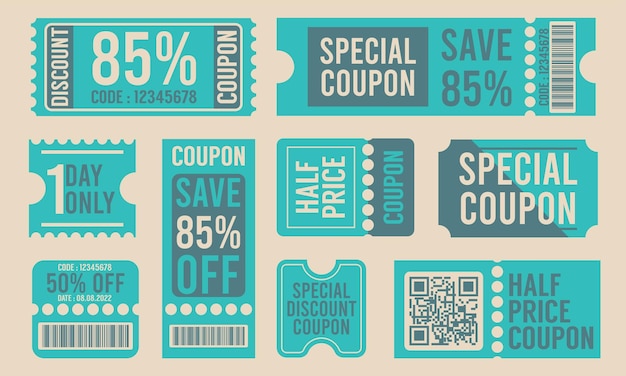 Coupon verkoopset label