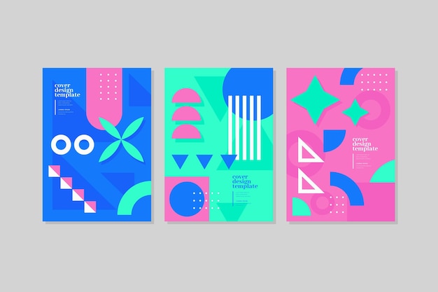 Coversets met kleurrijke abstracte vormen