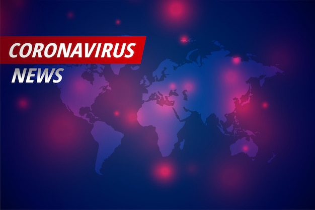 Covid-19 coronavirus nieuws nieuwste concept met tekstruimte