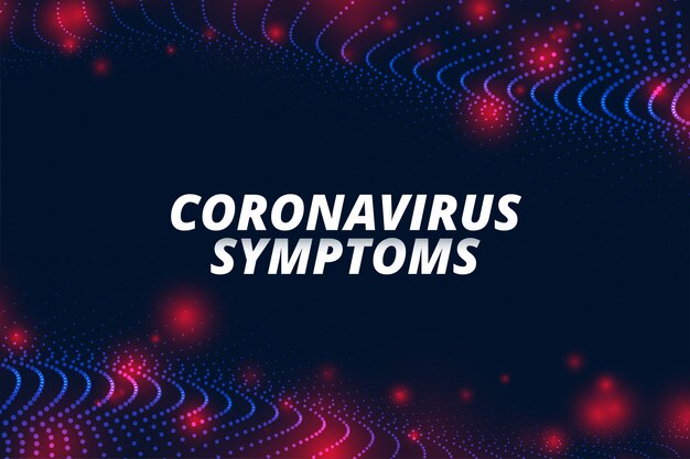 Covid-19 coronavirus symptomen concept banner voor ncov