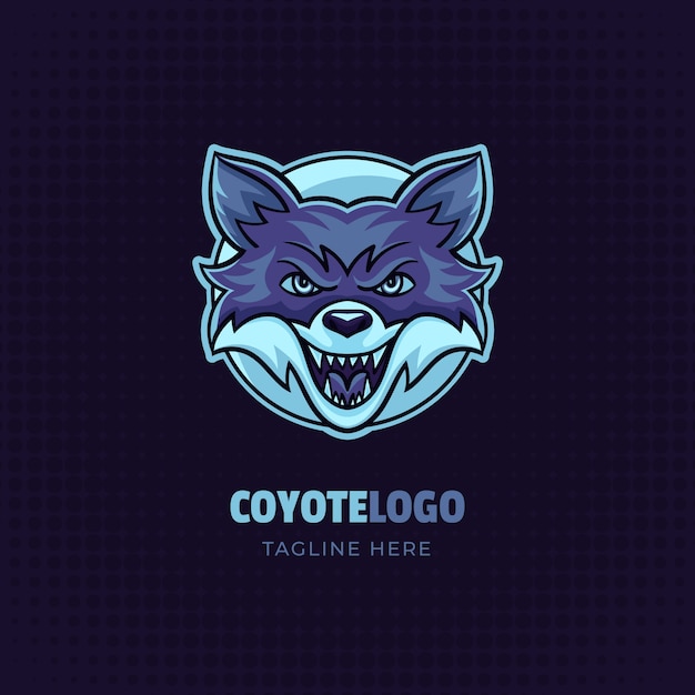 Coyote branding logo sjabloon