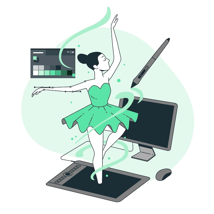 Gratis Vector creatie concept illustratie