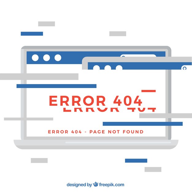 Creatief 404 foutontwerp