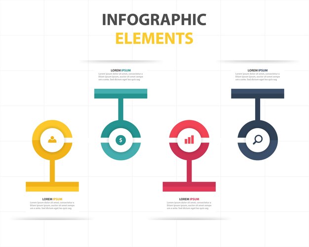 Creatief infografisch bedrijfsjabloon