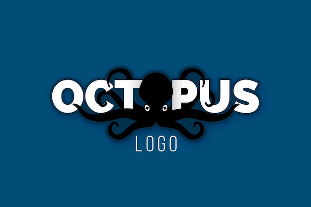 Creatief octopus logo ontwerp