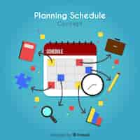 Gratis vector creatief planning planningsconcept