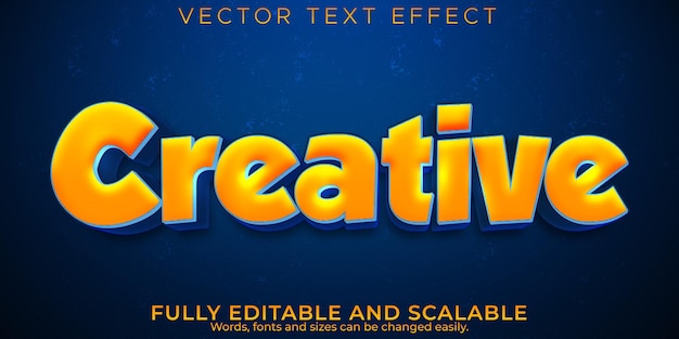 Creatief teksteffect, bewerkbaar modern en koptekststijl