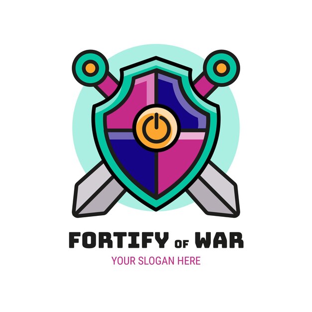 Creatief versterken van het logo van oorlogsgames