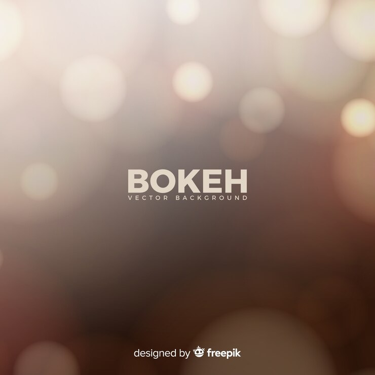 Gratis Vector creatieve bokeh achtergrond concept