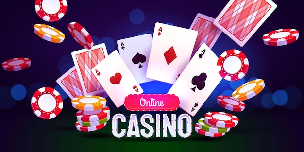 Creatieve casino spullen achtergrond