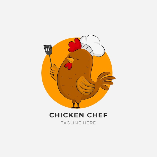 Creatieve chef-kok logo sjabloon