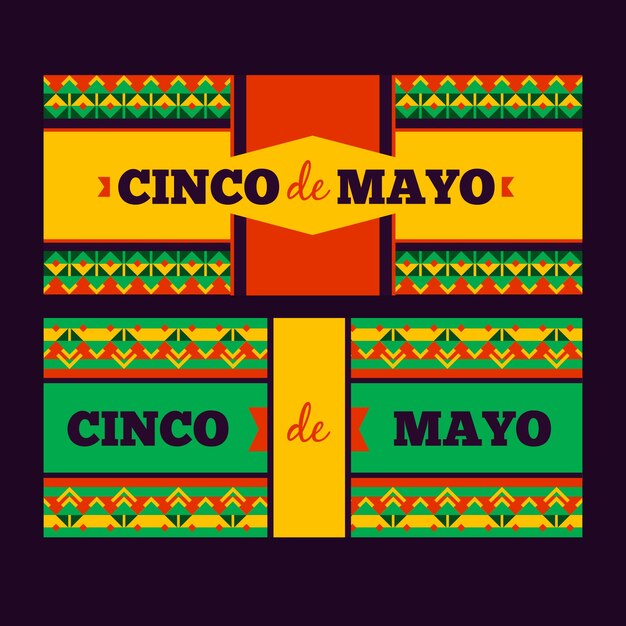 Creatieve cinco de mayo-banners